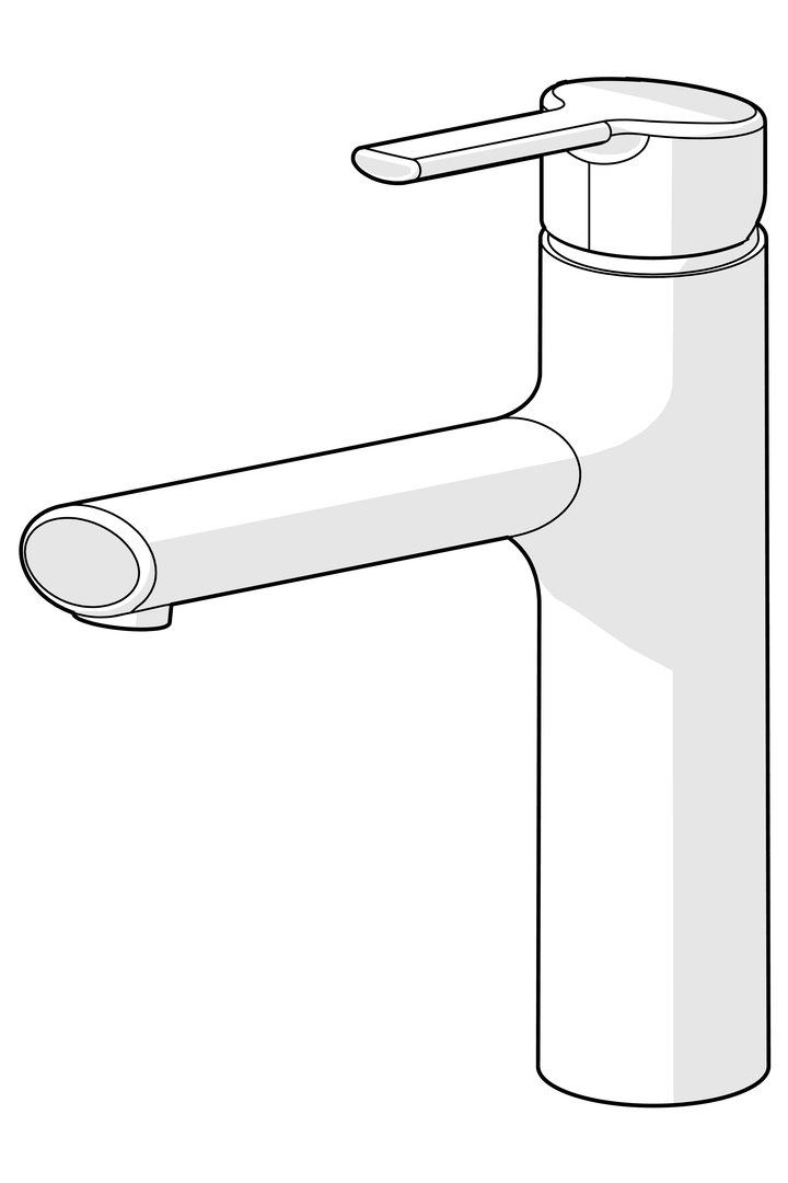 HA Einhebelmischer Küchenarmatur HANSARONDA 0334 Ausladung 200 mm DN15 Chrom