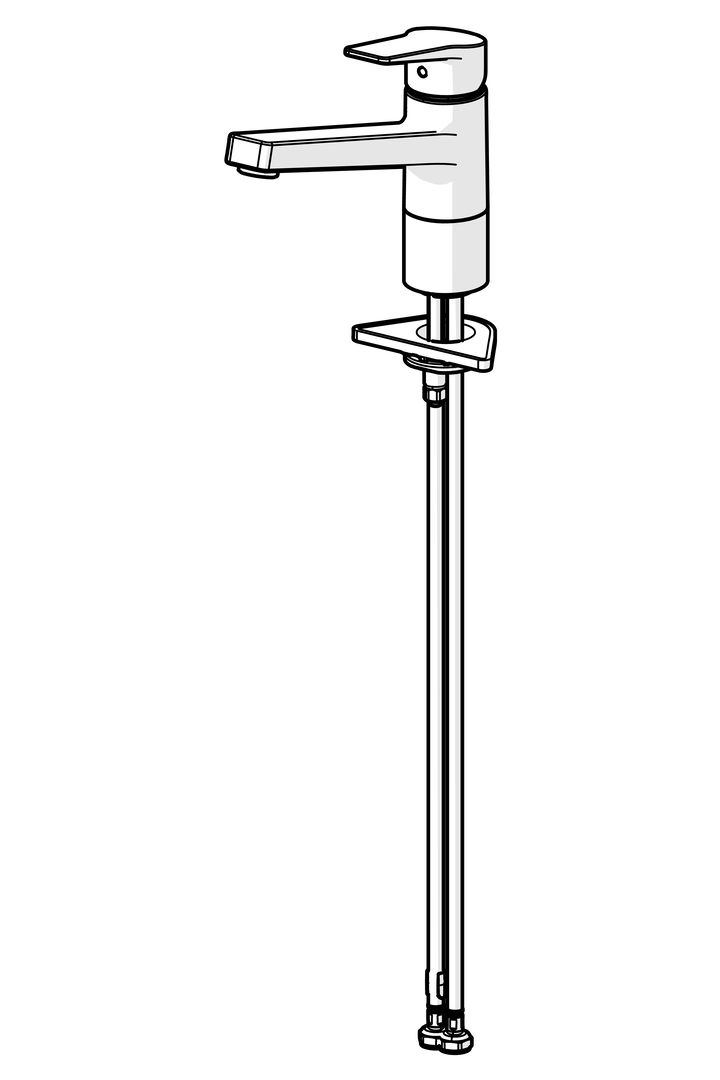 HA Einhebelmischer Küchenarmatur HANSATWIST 0914 Ausladung 199 mm DN15 Chrom