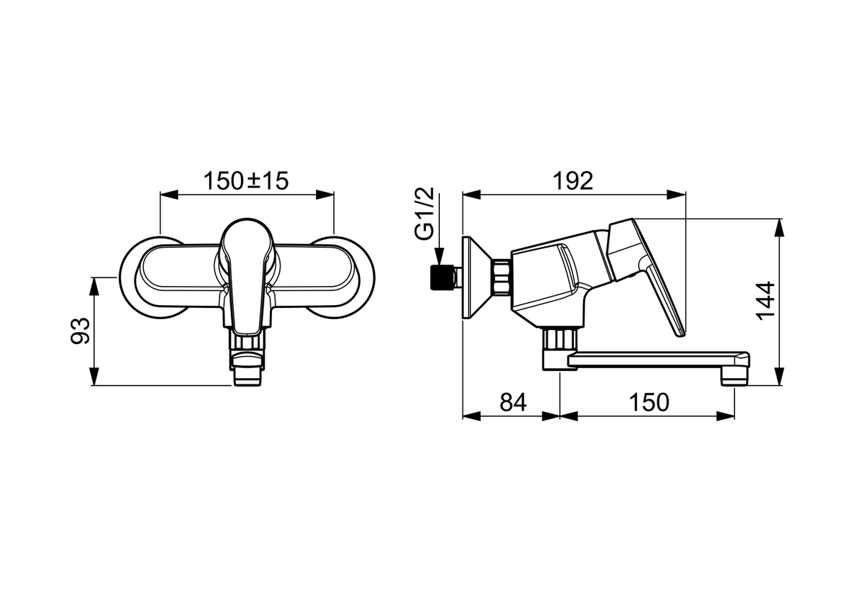 HA Einhebelmischer Waschtisch- und Küchenarmatur HANSAPOLO 5161 Ausladung 234 mm DN15 Chrom
