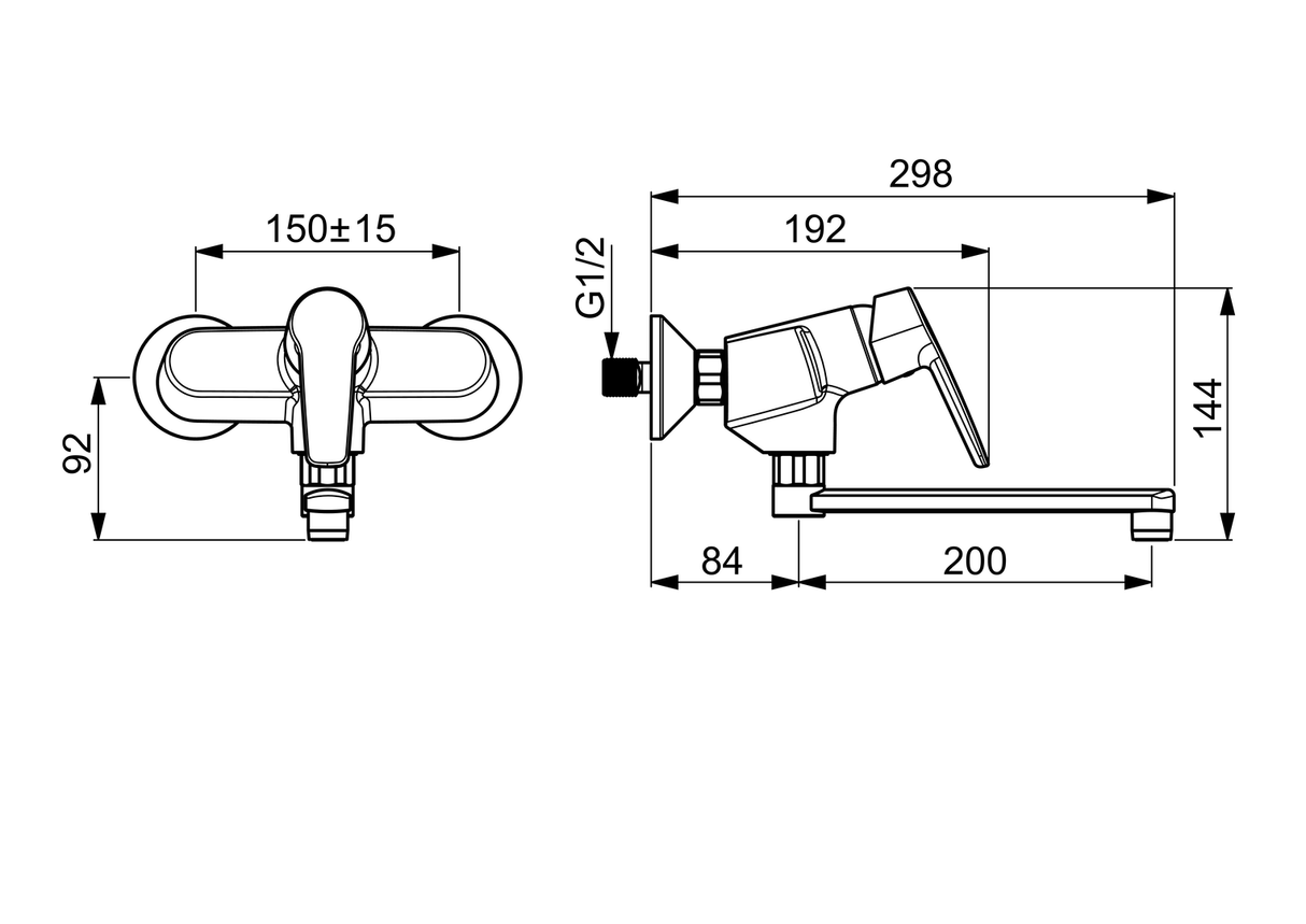 HA Einhebelmischer Waschtisch- und Küchenarmatur HANSAPOLO 5162 Ausladung 200 mm DN15 Chrom
