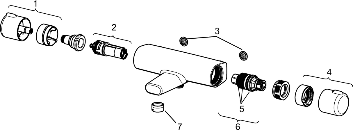 HA Einhebelmischer Waschtischbatterie HANSAPOLO 5140 Zugstangenablaufgarnitur Ausladung 103 mm DN15 Chrom