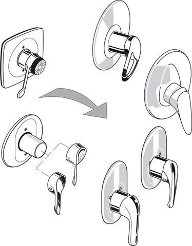 Ideal Standard Reno-Set für Brausearmatur Unterputz Bausatz 1