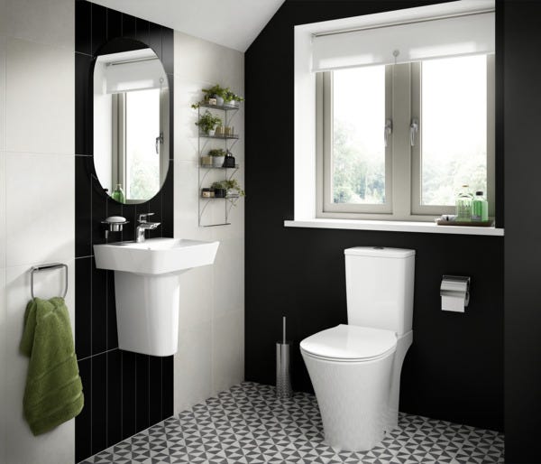 Ideal Standard Handwaschbecken Connect Air Cube, 1 Hahnloch, mit Überlauf, 400x350x150mm, Weiß