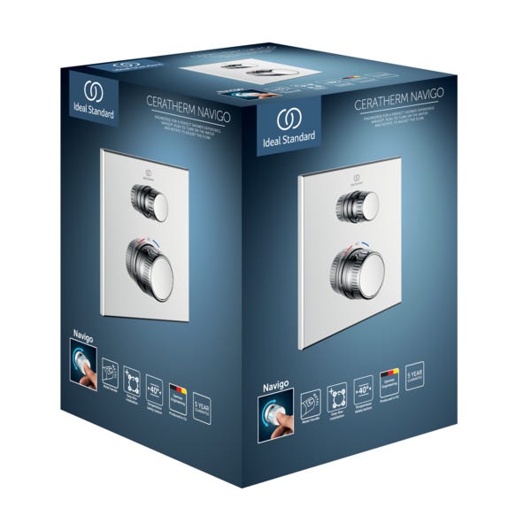 Ideal Standard Brausethermostat Unterputz Ceratherm Navigo 1 Verbraucher Chrom