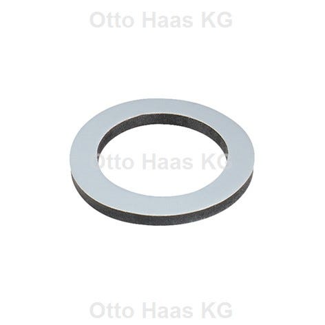 HAAS Solar-Verschraubungsdichtung mit PTFE-Beschichtung, schwarz, max. Überdruck 7 bar