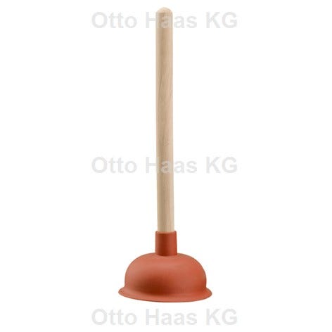 HAAS TPE-Ausgussreiniger mit Holzstiel