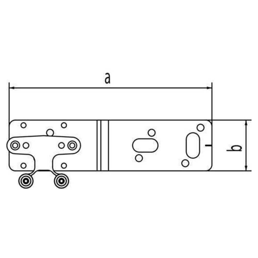 REHAU Halter Z, für Einzelanschluss, Stahl, feuerverzinkt, mit Universallochbohrung, EPDM-Dämmscheibe und zwei Schrauben M5