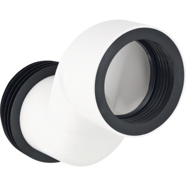 Geberit Set Anschlussstutzen für Wand-WC, 7 cm etagiert: weiß-alpin