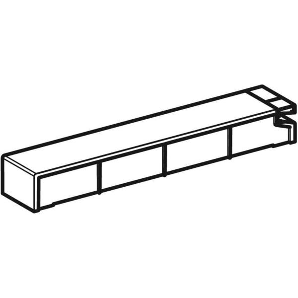 Spülkastendeckel für Geberit Monolith Sanitärmodul für WC: Aluminium gebürstet