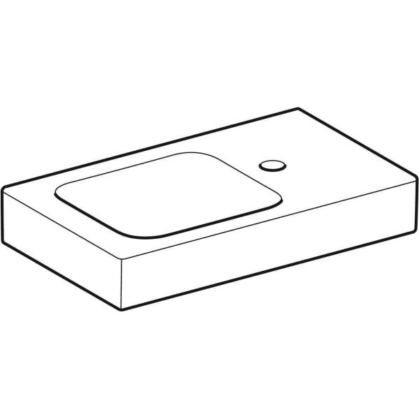 Geberit iCon Handwaschbecken 53 x 31 cm mit Ablagefläche
