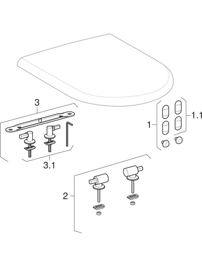 Geberit iCon Wand-WC Tiefspüler, geschlossene Form, weiß