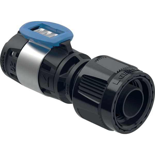 Geberit FlowFit Übergang mit MasterFix, Werkstoff Polyphenylensulfon (PPSU), Form gerade, Systemgebunden, Dichtung Ethylen-Propylen-Dien-Kautschuk (EPDM)