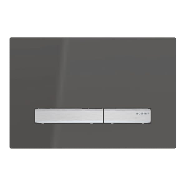 Geberit Sigma50 Betätigungsplatte für 2-Mengen-Spülung, Square, Metallfarbe verchromt