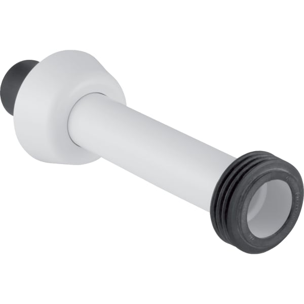 Geberit Set Spülbogenverlängerung mit Rosette: d=45mm, weiß-alpin