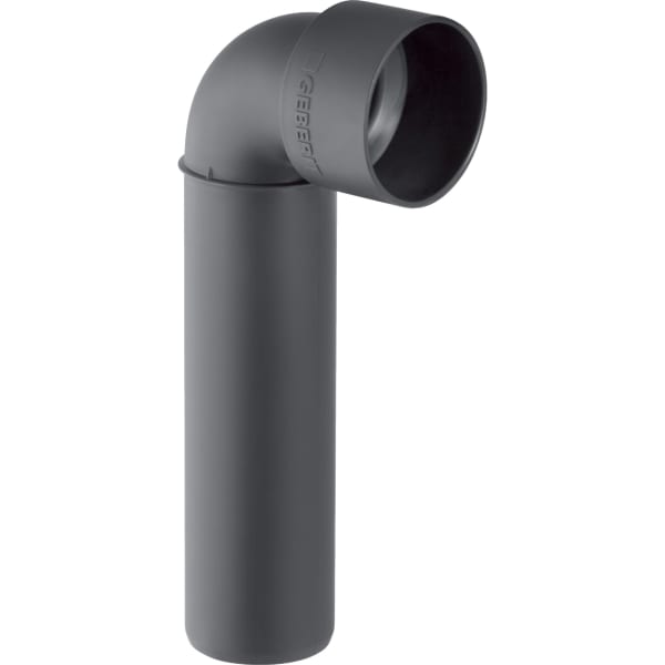 Geberit Silent-PP Anschlussbogen 90° lang: d=40mm, d1=46mm