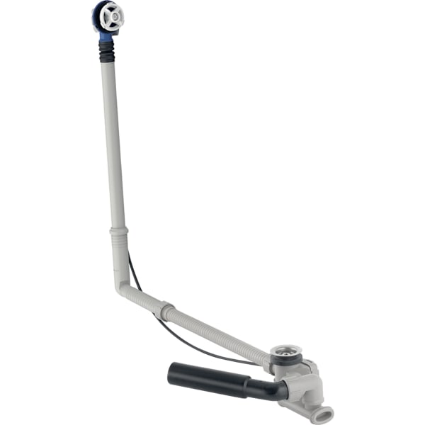 Geberit Badewannenablauf mit Drehbetätigung mit Überlauf und Ablaufventil, DN 40, d=40/50 mm