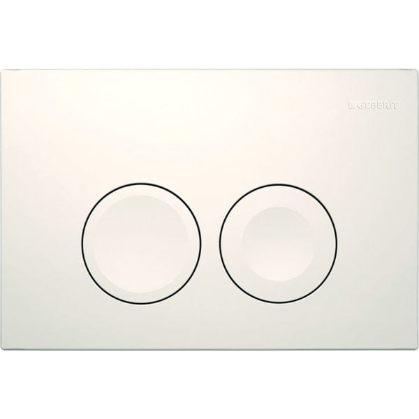 Geberit Delta25 Betätigungsplatte für 2-Mengen-Spülung, Round: weiß
