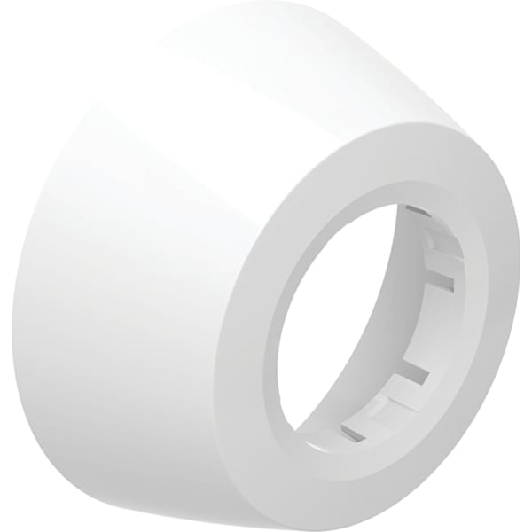 Geberit Wandrosette tief: d=50mm, D=9cm, H=7cm, weiß-alpin