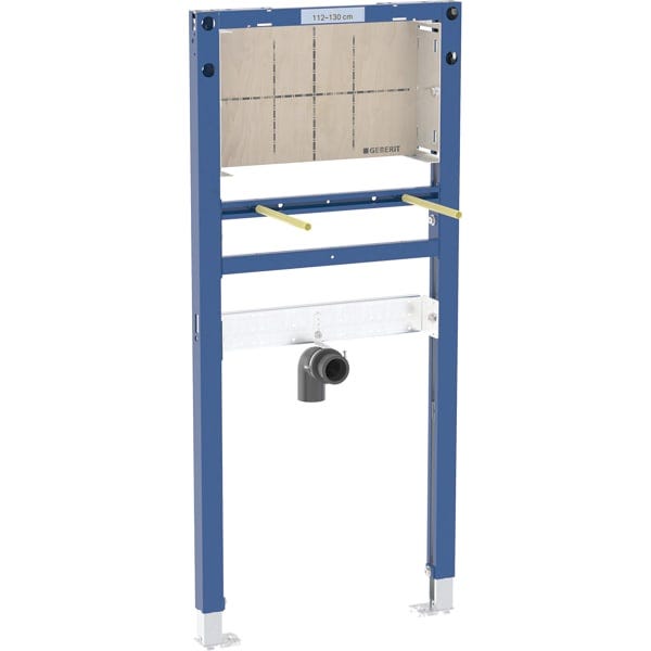 Geberit Duofix Element für Waschtisch, Stahl, 112–130 cm, Wandarmatur Unterputz
