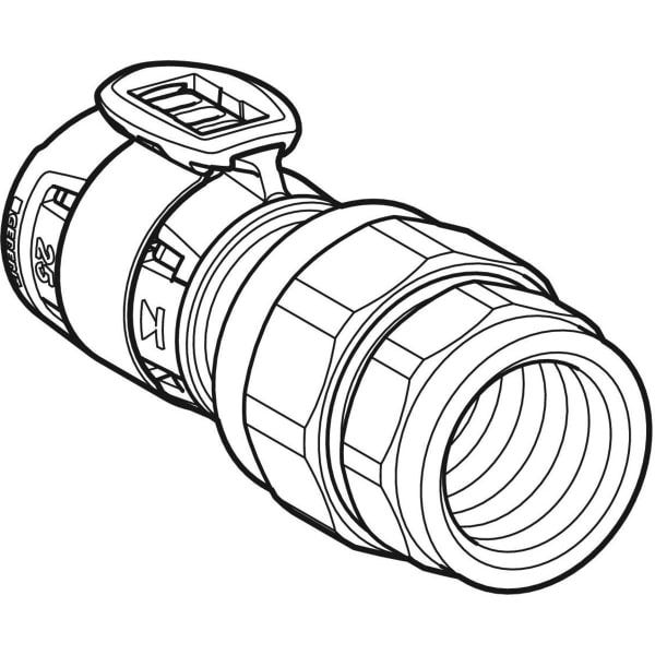 FlowFit Übergangsverschraubung gerade Pressmuffe auf Innengewinde zylindrisch BSPT-Rp (ISO 7-1 / EN 10226-1)