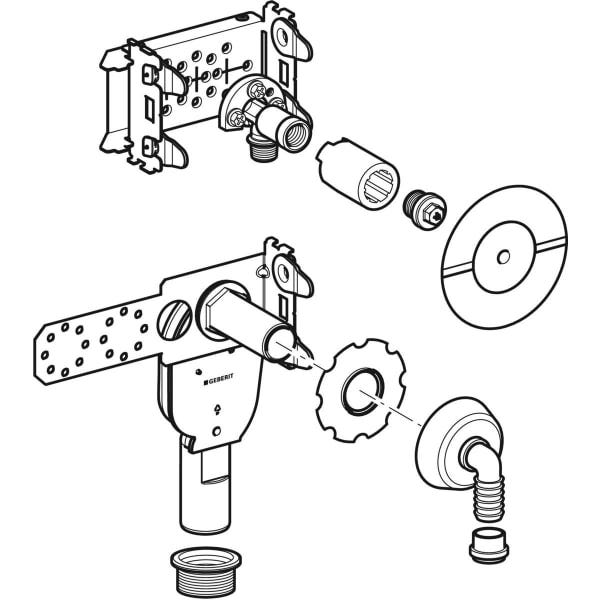 Geberit GIS Traverse für Waschmaschine und Geschirrspülmaschine