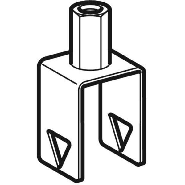 Geberit Pluvia Aufhängeelement: galvanisch verzinkt, L=6.7cm