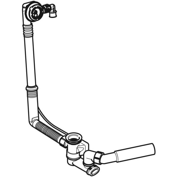 GEBERIT Badewannenablauf Rohbau-Set UNIVERSAL TOP
