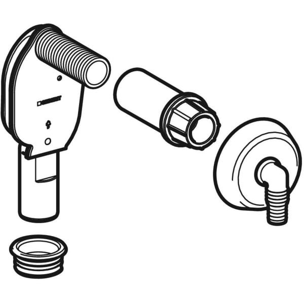Geberit UP-Geruchsverschluss für Geräte, mit einem Anschluss: d=40mm, d1=56mm, hochglanz-verchromt