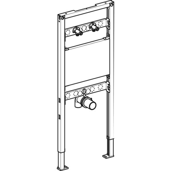 Geberit Duofix Element für Ausgussbecken, 130 cm, Wandarmatur AP
