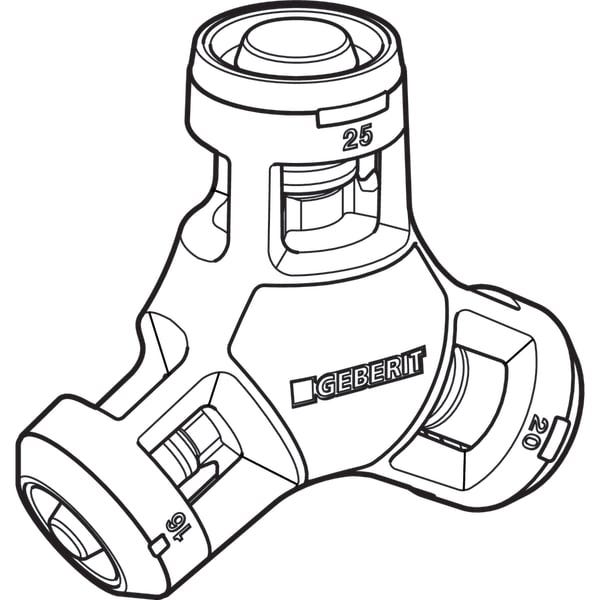 Geberit PushFit Entgrat- und Kalibrierwerkzeug: d=16/20/25mm