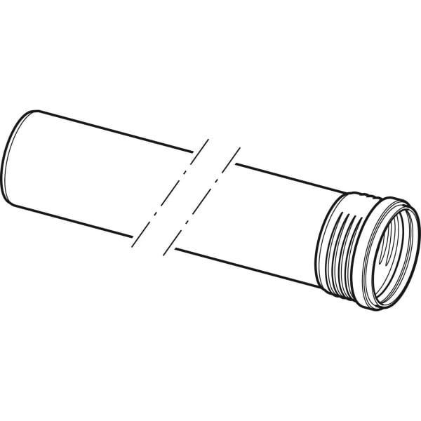 Geberit Silent-PP Rohr mit Muffe: d=32mm, L=25cm