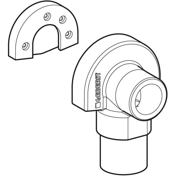 Geberit Schalldämmset für Anschlusswinkel 90° einfach: EPDM
