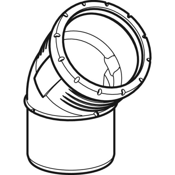 Geberit Silent-Pro Bogen: 45°