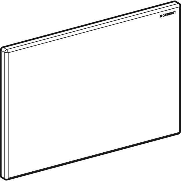 Geberit Abdeckplatte für Hygienespülung: Werkstoff=Kunststoff, weiß-alpin