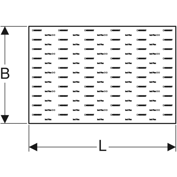 Geberit Isol Flex Schalldämmmatte: B=78cm