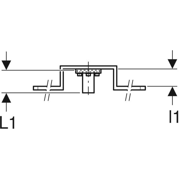 Geberit FlowFit Anschlusswinkel 90°,Rp=1/2″, L1=5.2cm