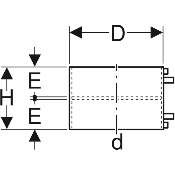 PE Thermomuffe, gerade, Elektroschweißmuffe an beiden Anschlüssen