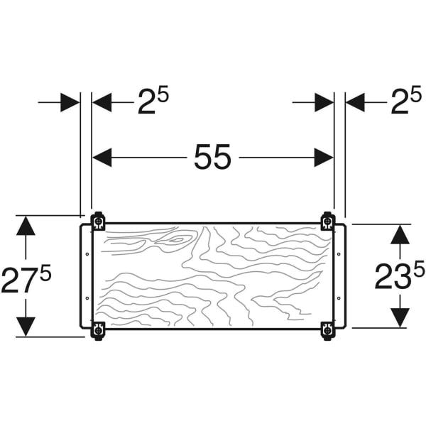 Geberit Duofix Montageplatte universell