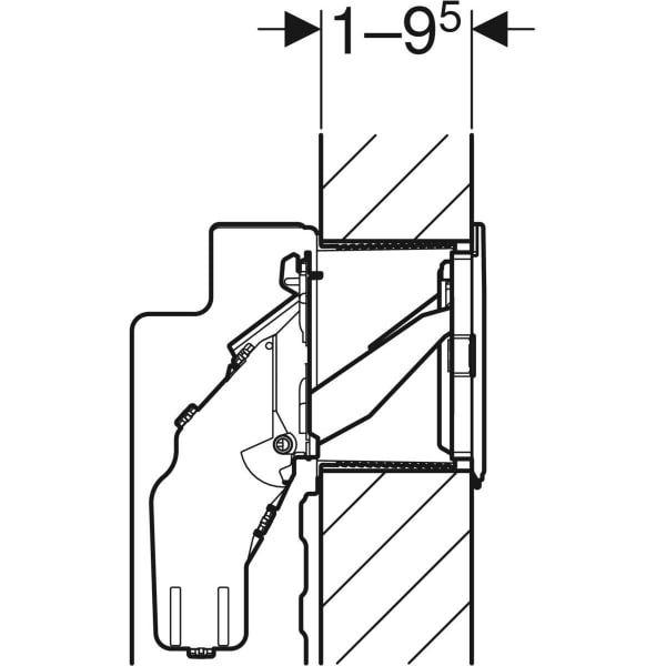 Geberit DuoFresh Einschub für Reinigungswürfel, für Sigma UP-Spülkasten 12 cm