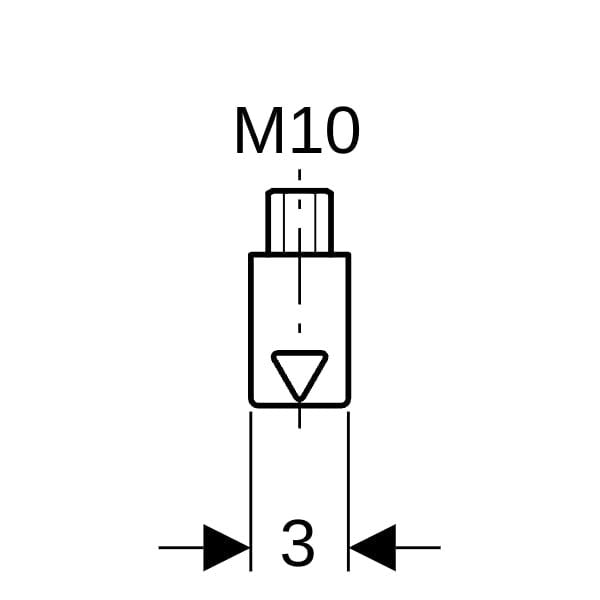 Geberit Pluvia Aufhängeelement: galvanisch verzinkt, L=6.7cm