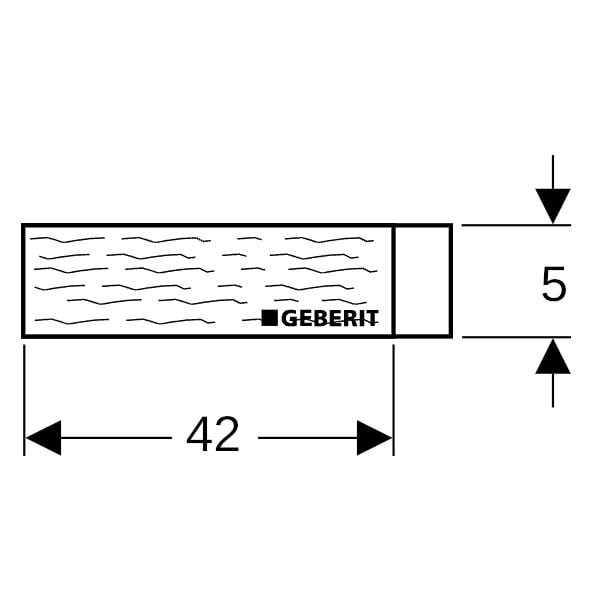 Geberit Typ Quattro Schachtschott: d=56–110mm
