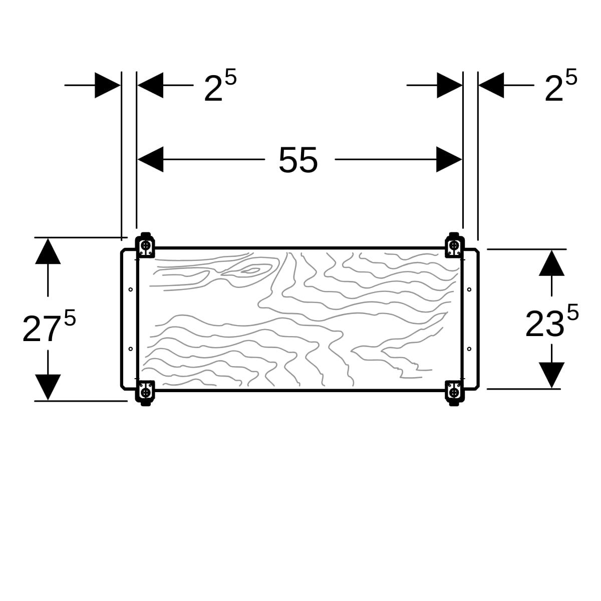 Geberit Duofix Montageplatte universell