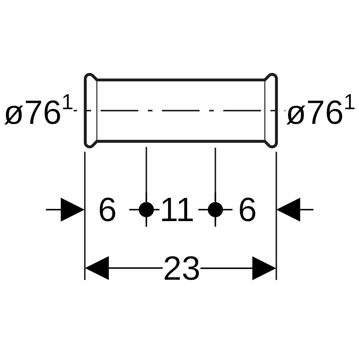 Geberit Mapress C-Stahl Schiebemuffe