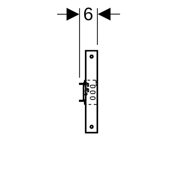 Geberit Duofix Traversenelement für Wandarmatur Aufputz