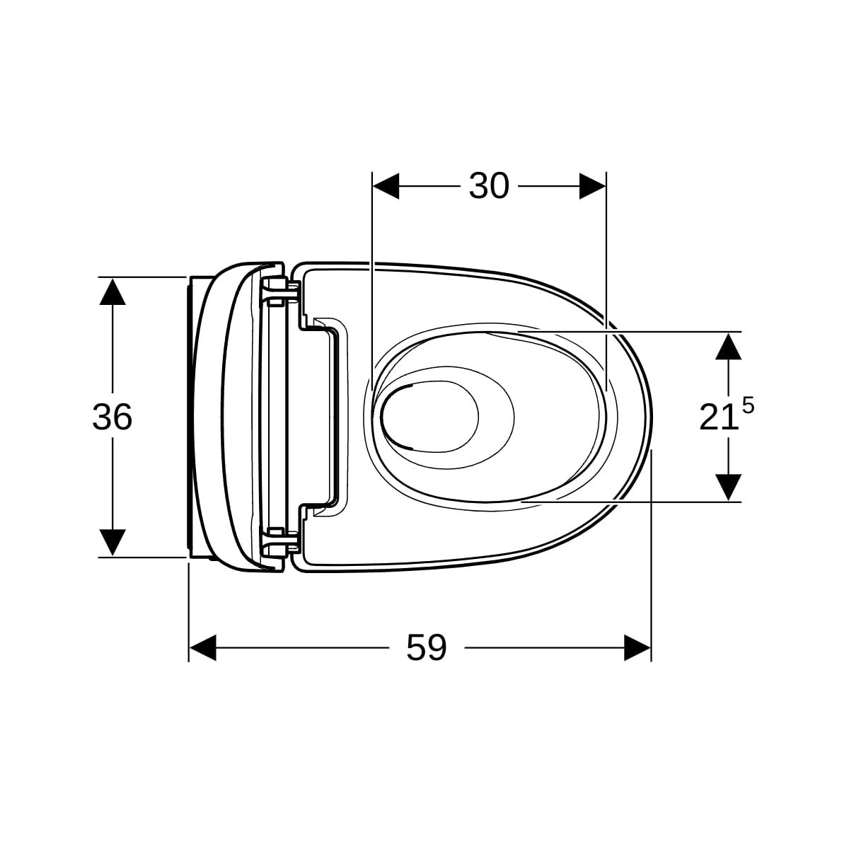 Geberit AquaClean Mera Comfort WC-Komplettanlage Wand-WC
