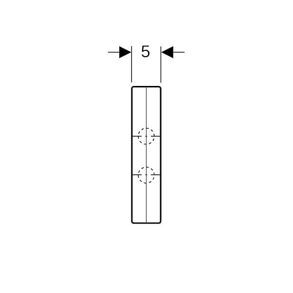 Geberit Mepla Kreuzungs-T-Stück mit Dämmbox: CW617N, d=20mm, d1=16mm, d2=20mm
