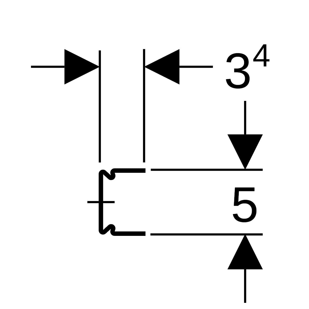 Geberit Duofix Systemschiene: H=3.4cm