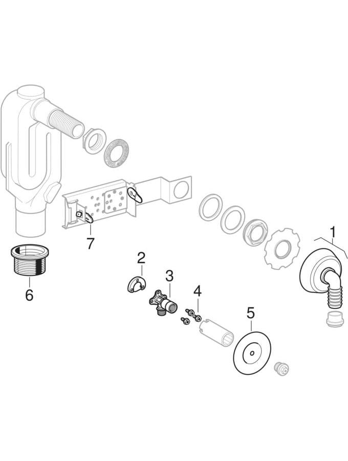 Geberit GIS Traverse für Waschmaschine und Geschirrspülmaschine