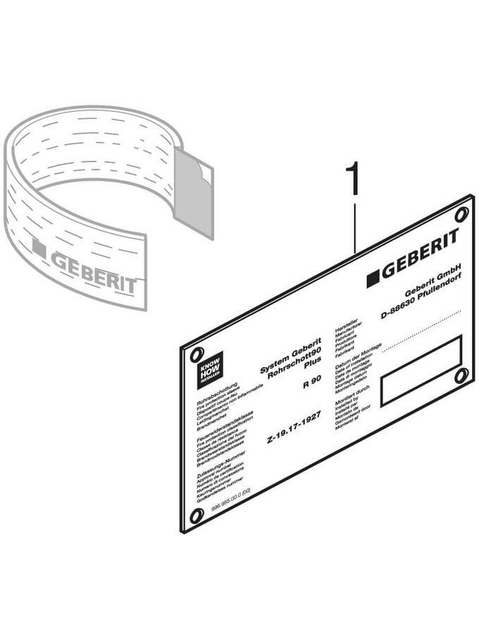 Geberit Typ Quattro Schachtschott: d=56–110mm
