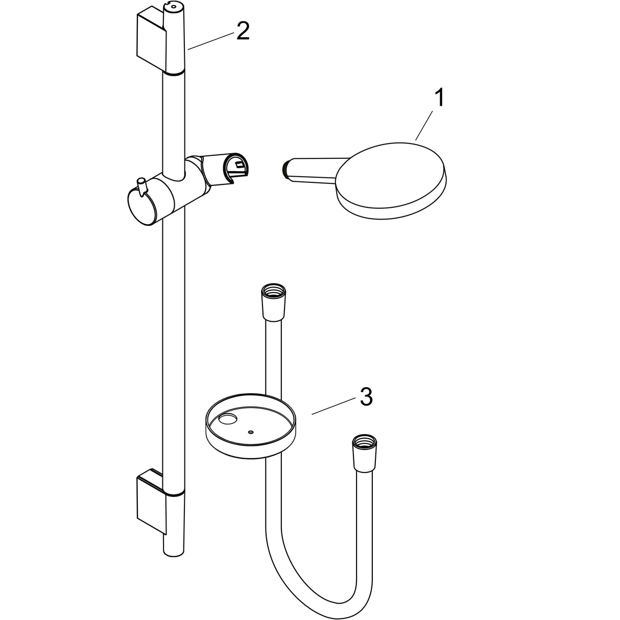 hansgrohe Raindance Select S Brauseset 120 3jet mit Brausestange und Seifenschale